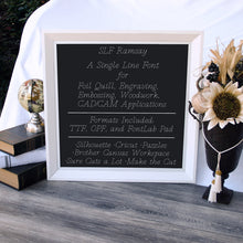 Load image into Gallery viewer, Single Line Font "SLF Ramsay" With Five Widths