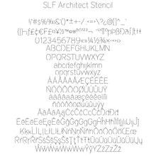 Load image into Gallery viewer, Single Line Font &quot;SLF Architect Stencil&quot;