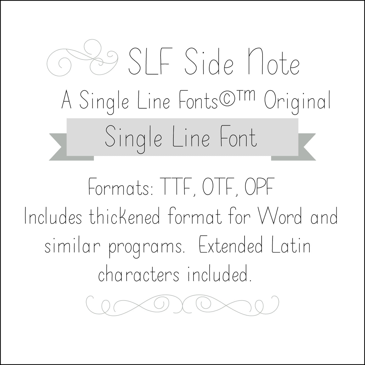Single Line Font