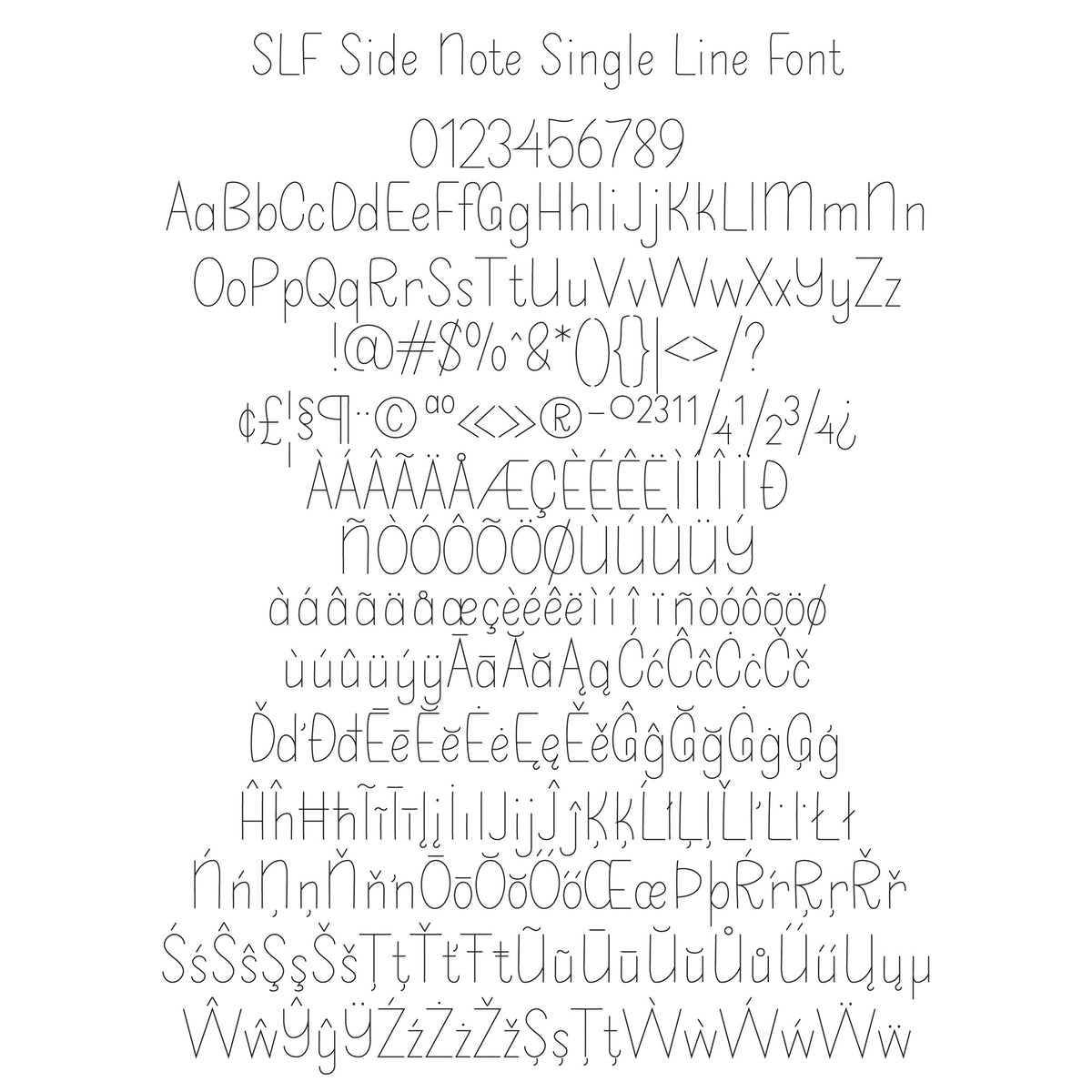 Single Line Font