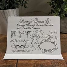 Load image into Gallery viewer, flourish design pack svg download for foil quilling