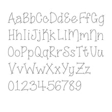 Load image into Gallery viewer, Jelly Bean sketch pen font character preview