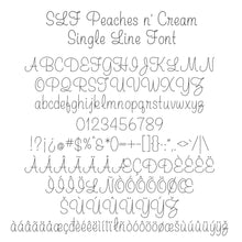 Load image into Gallery viewer, slf peaches n cream sketch pen font for silhouette