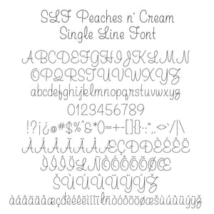 slf peaches n cream sketch pen font for silhouette