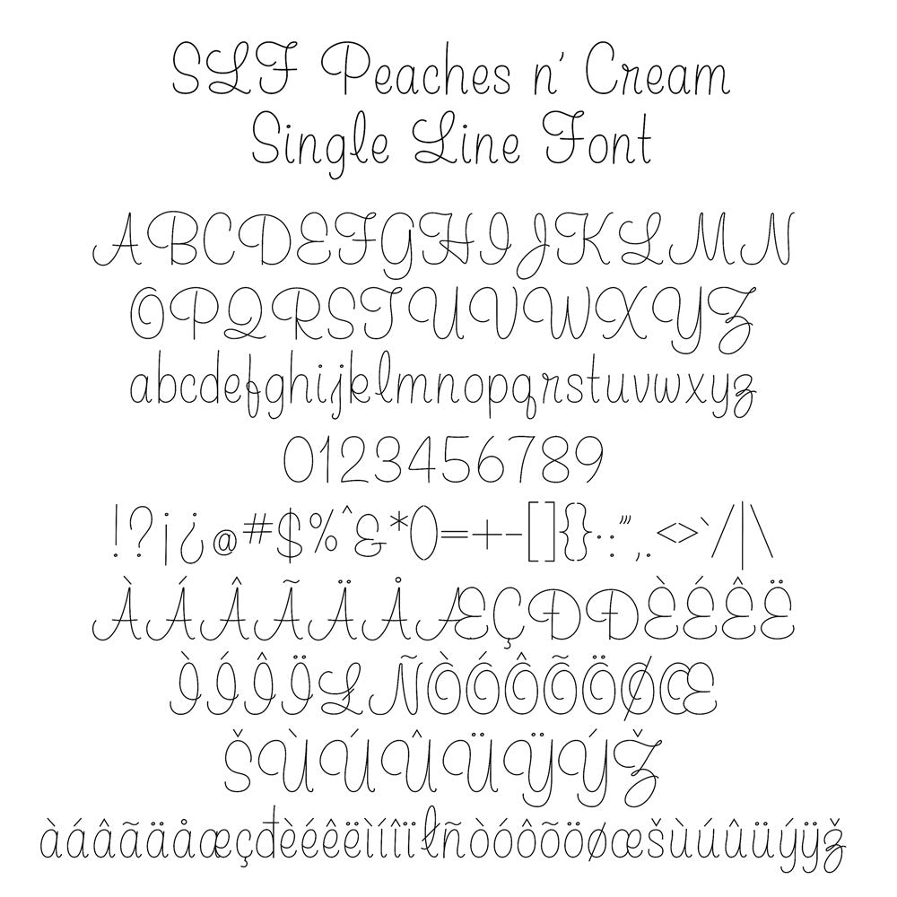 slf peaches n cream sketch pen font for silhouette